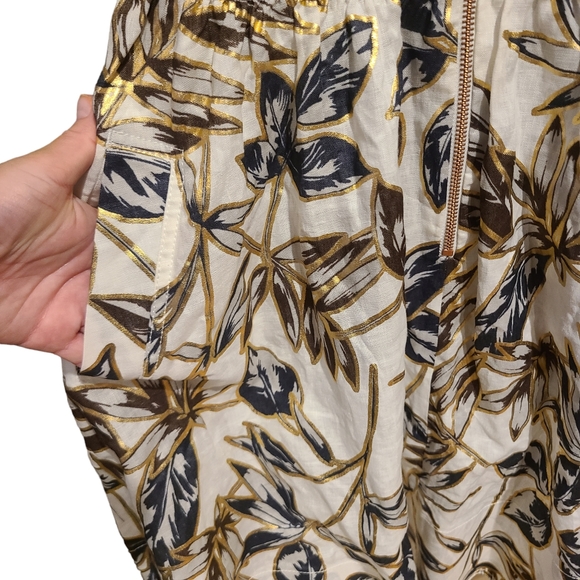 J. Crew Metallic A-Line Dress - Picture 6 of 9